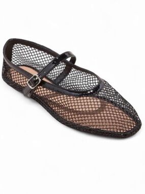 a new day Black Mesh Mary Jane Ballet Flat 6